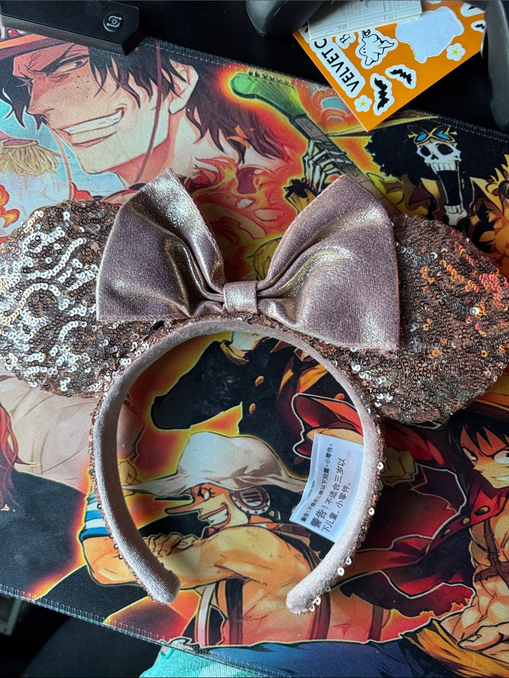 Rose Gold Sequined Minnie Ears